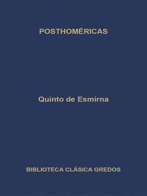 cover image of Posthoméricas